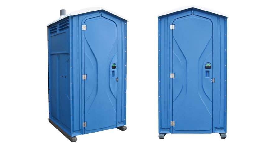 Long-term porta potty units on site in Leesburg, Virginia